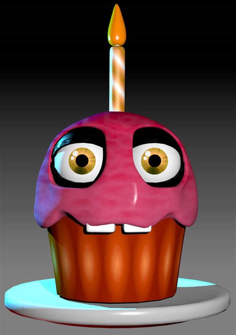 Mr cupcake - Mr. Cupcake is a small cupcake animatronic prop with pink-frosting, two large yellow eyes, a yellow-striped birthday candle with a vinyl candle-light, buck teeth, no wrapper and black eyelids. He is also shown to hide a row of sharp metallic teeth under the plastic exterior. 